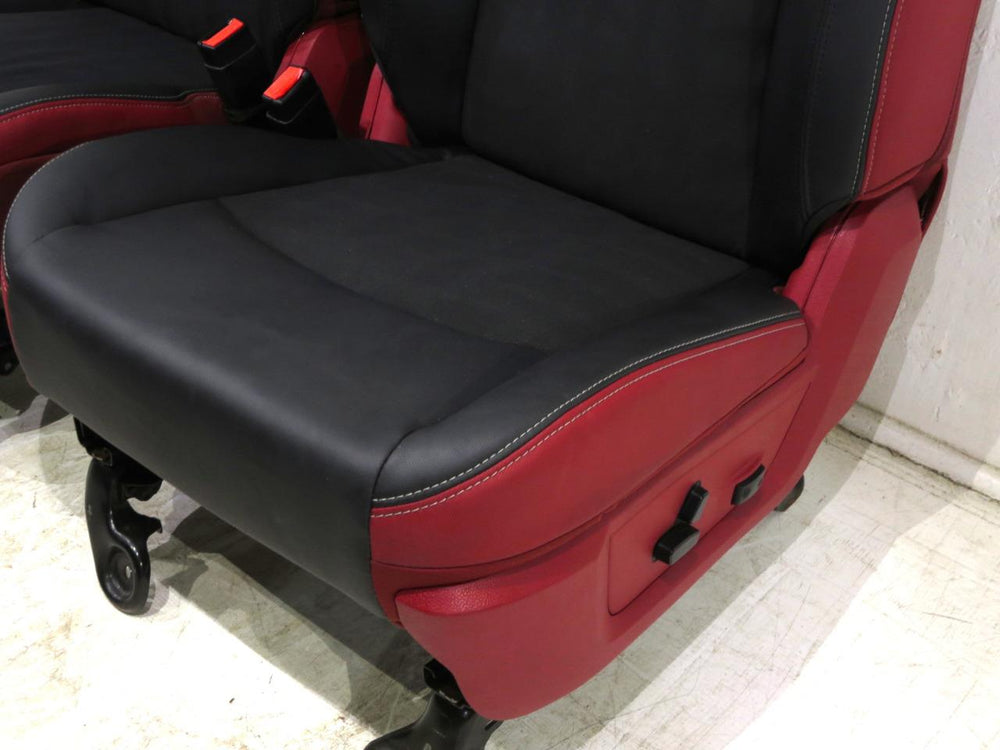 Dodge Ram Rebel Radar Red & Black Powered Oem Front Seats 2009 - 2016 2017 2018 | Picture # 8 | OEM Seats