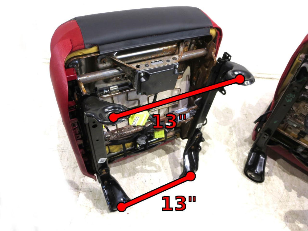 Dodge Ram Rebel Radar Red & Black Powered Oem Front Seats 2009 - 2016 2017 2018 | Picture # 21 | OEM Seats