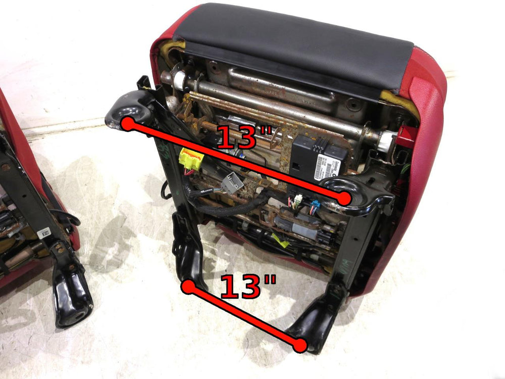 Dodge Ram Rebel Radar Red & Black Powered Oem Front Seats 2009 - 2016 2017 2018 | Picture # 22 | OEM Seats