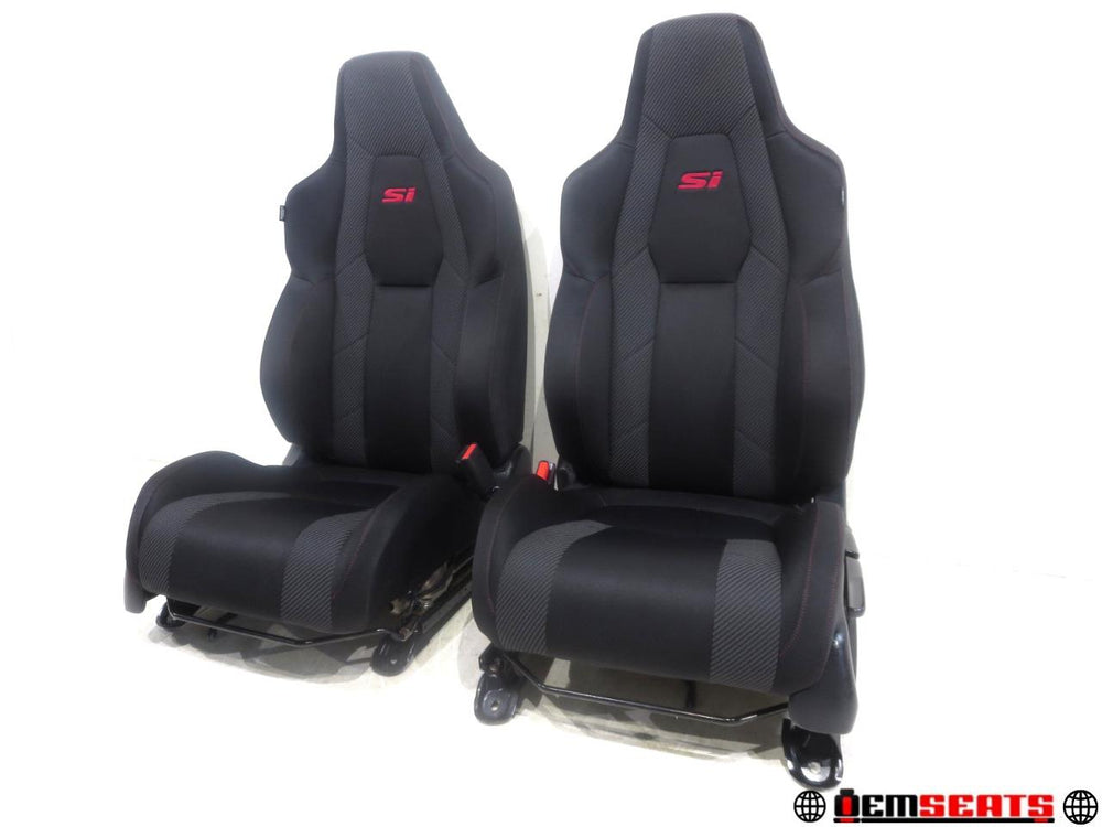 Honda Civic Si 4 Door Oem Black & Gray Sport Seats 2016 2017 2018 2019 2020 2021 | Picture # 1 | OEM Seats