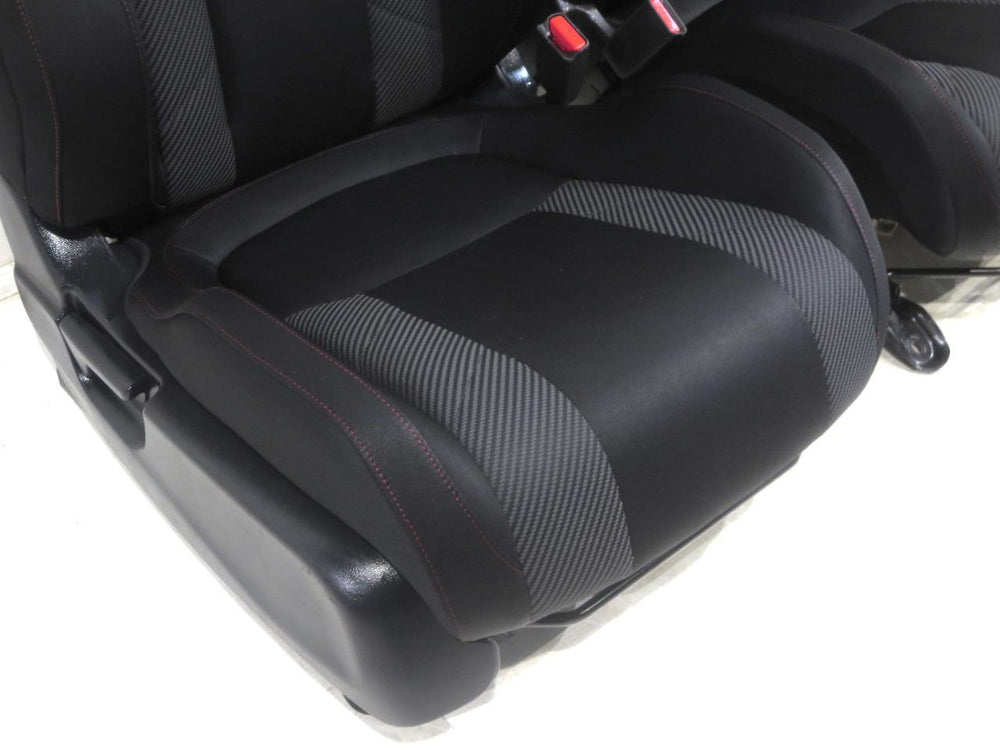 Honda Civic Si 4 Door Oem Black & Gray Sport Seats 2016 2017 2018 2019 2020 2021 | Picture # 5 | OEM Seats