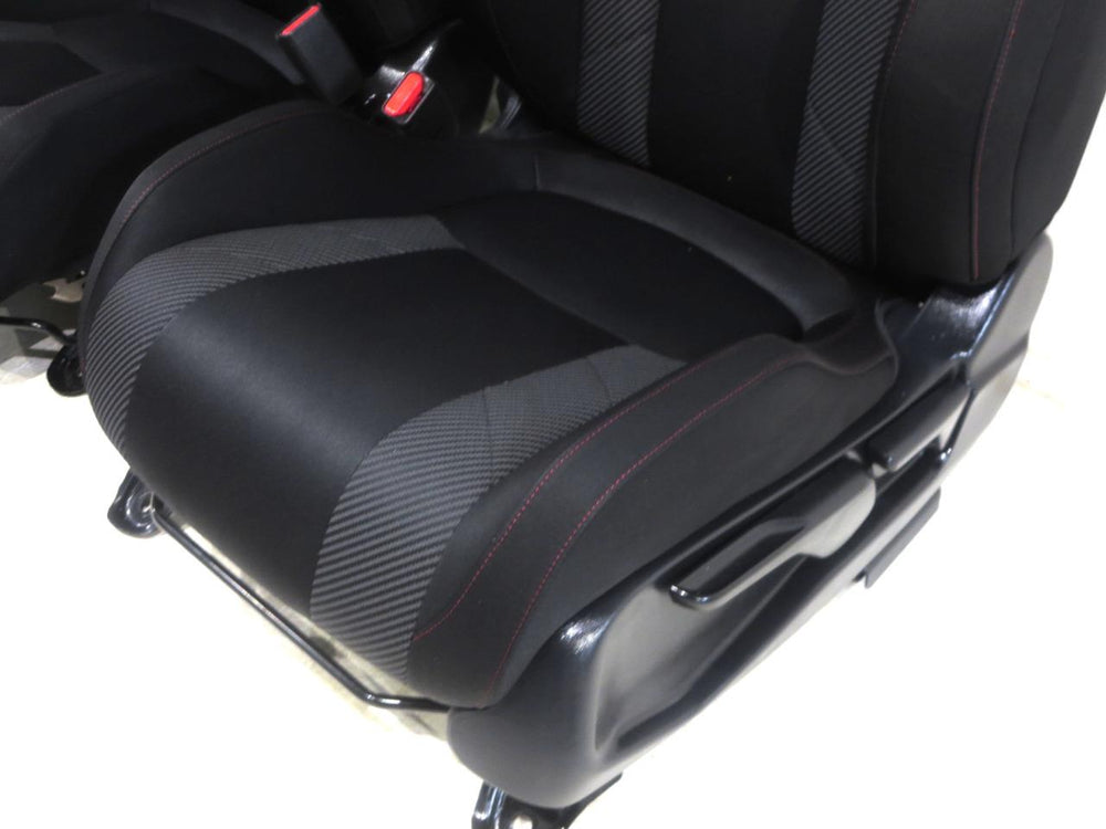 Honda Civic Si 4 Door Oem Black & Gray Sport Seats 2016 2017 2018 2019 2020 2021 | Picture # 6 | OEM Seats