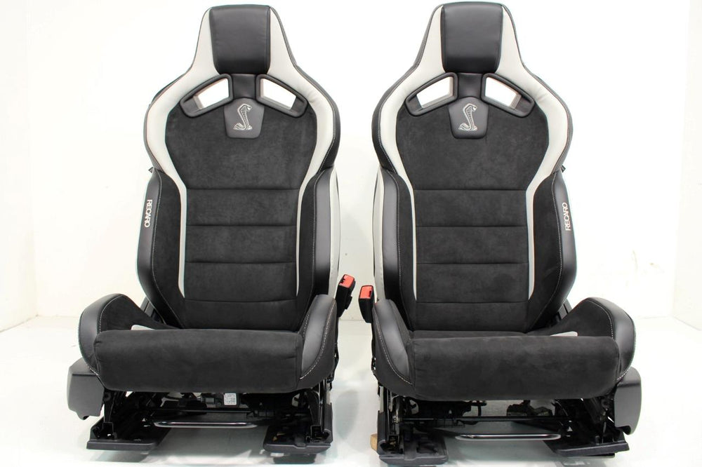 2020 - 2022 Ford GT500 Mustang Recaro Seats Black Leather Super Snake #2488 | Picture # 4 | OEM Seats
