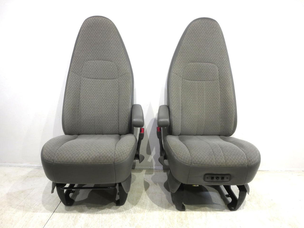 Chevy Express Gmc Savana Van Front Cloth Seats Power 2000 - 2018 2019 2020 2021 | Picture # 3 | OEM Seats