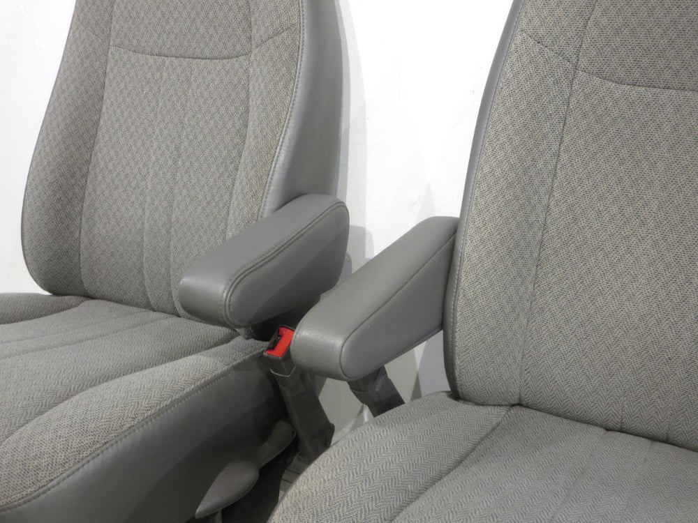 Chevy Express Gmc Savana Van Front Cloth Seats Power 2000 - 2018 2019 2020 2021 | Picture # 4 | OEM Seats