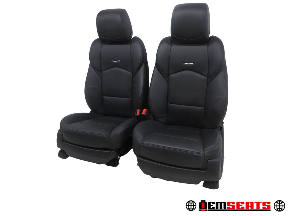 2014 - 2019 Cadillac Cts Seats Sedan Oem Black Leather #557i | Picture # 2 | OEM Seats
