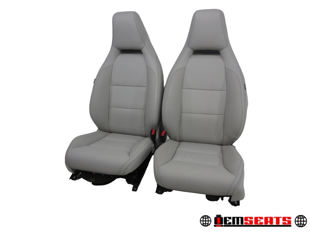 2014 - 2018 Mercedes W117 CLA Gray Leather Seats #558i | Picture # 1 | OEM Seats