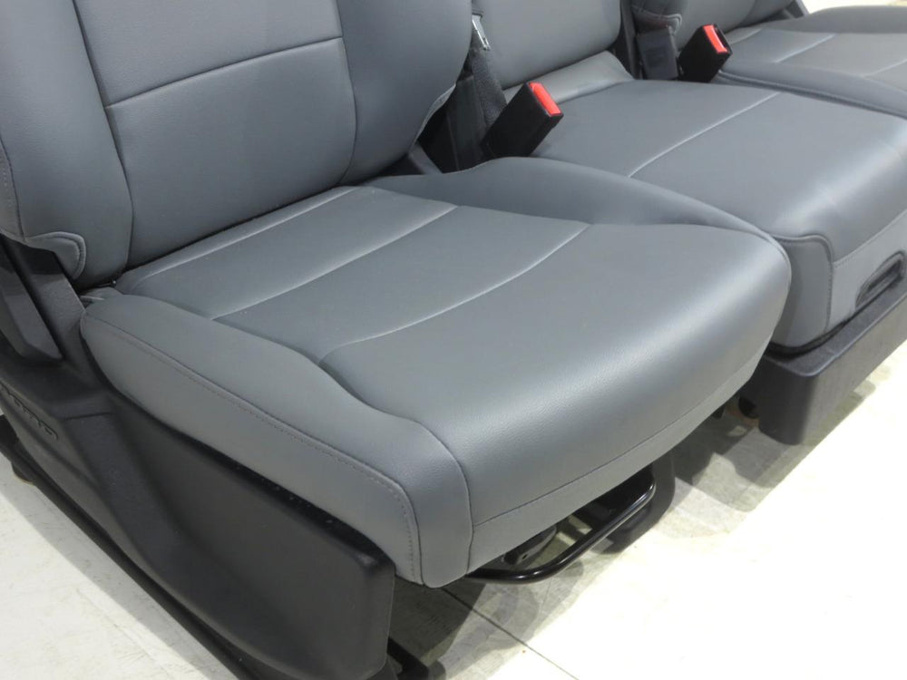 2015 - 2022 Ford F150 & Super Duty OEM Front Vinyl Seats Gray #562i | Picture # 9 | OEM Seats