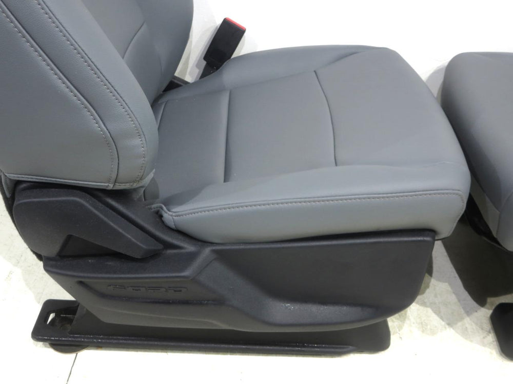 2015 - 2022 Ford F150 & Super Duty OEM Front Vinyl Seats Gray #562i | Picture # 11 | OEM Seats