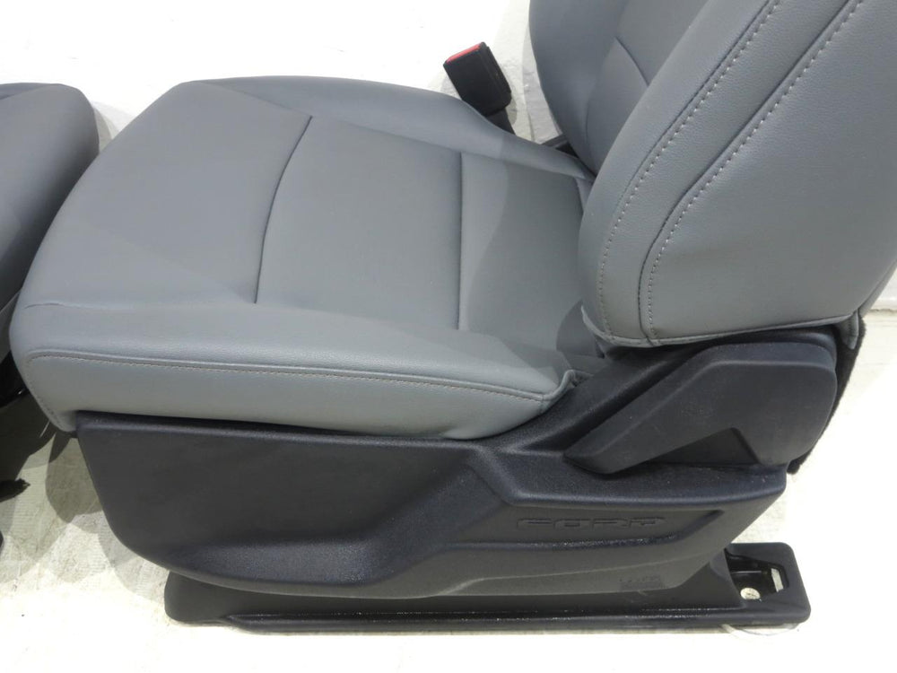 2015 - 2022 Ford F150 & Super Duty OEM Front Vinyl Seats Gray #562i | Picture # 12 | OEM Seats