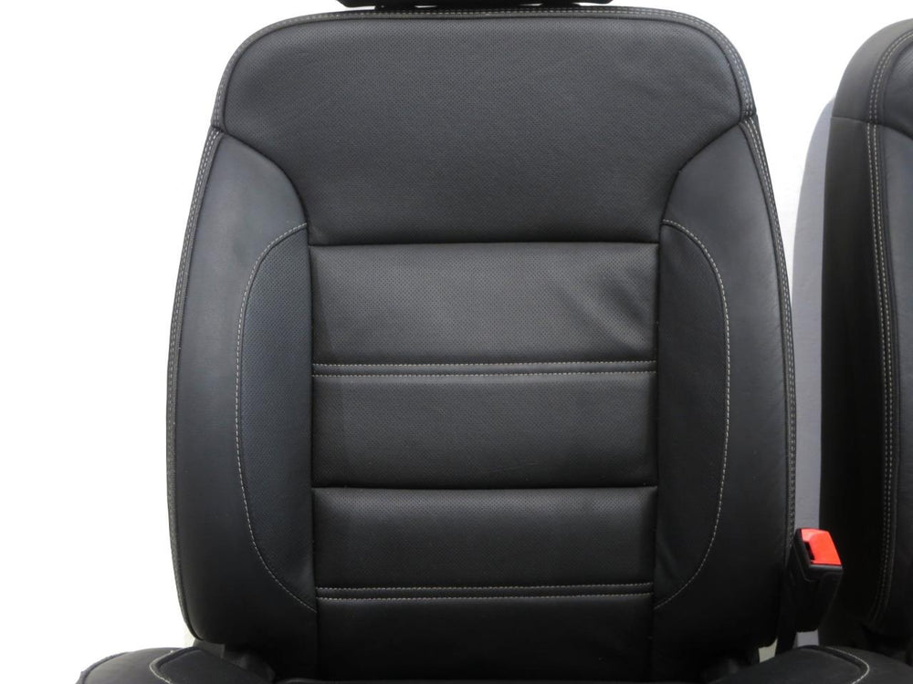 2014 - 2018 GMC Sierra Denali Seats OEM Jet Black Leather #564i | Picture # 3 | OEM Seats