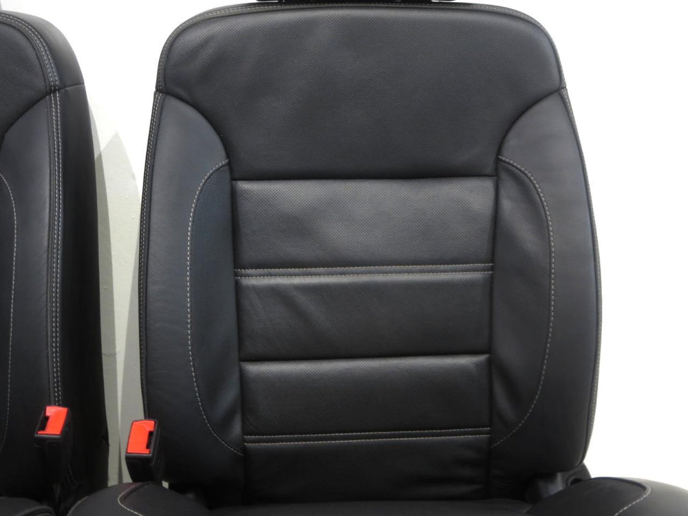 2014 - 2018 GMC Sierra Denali Seats OEM Jet Black Leather #564i | Picture # 4 | OEM Seats