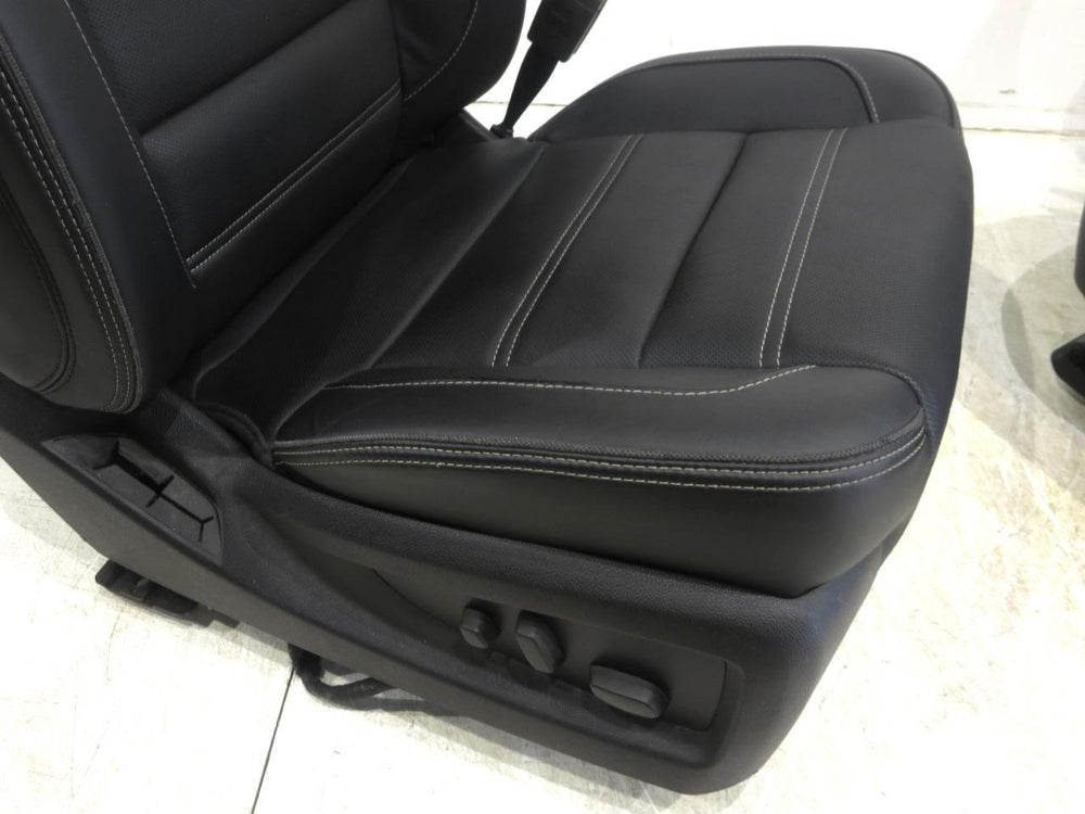 2014 - 2018 GMC Sierra Denali Seats OEM Jet Black Leather #564i | Picture # 7 | OEM Seats