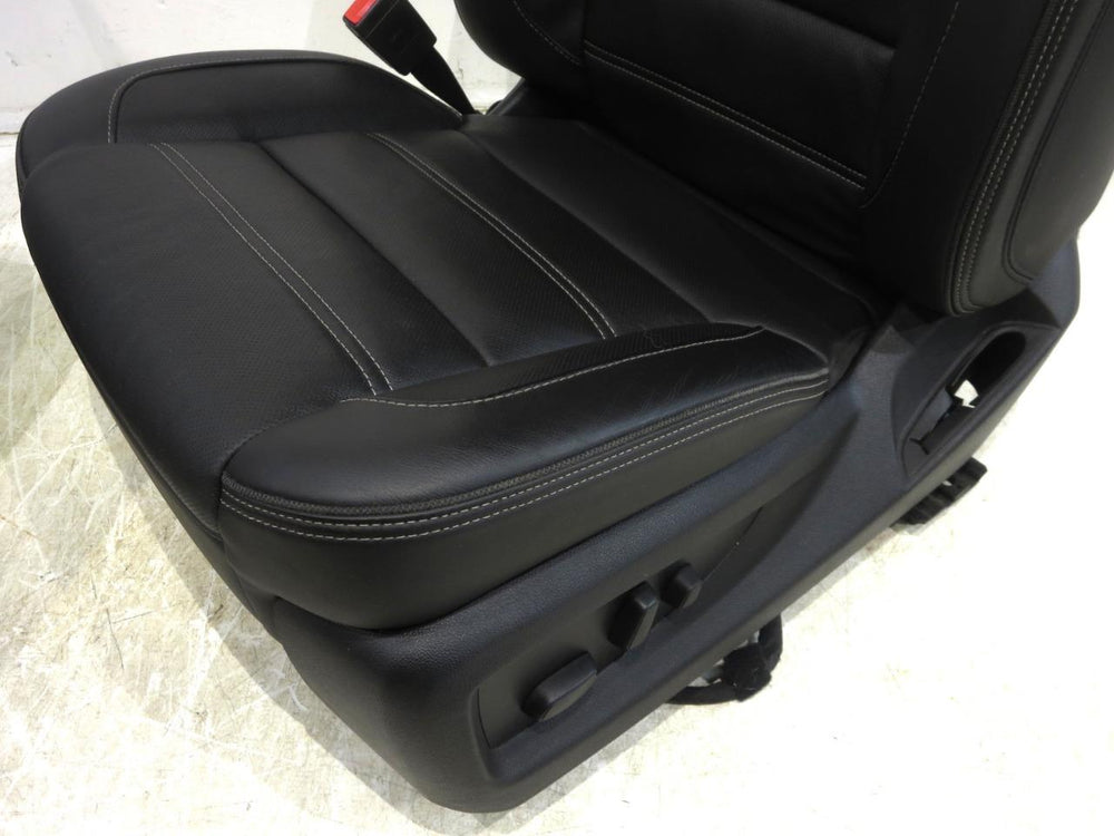 2014 - 2018 GMC Sierra Denali Seats OEM Jet Black Leather #564i | Picture # 8 | OEM Seats