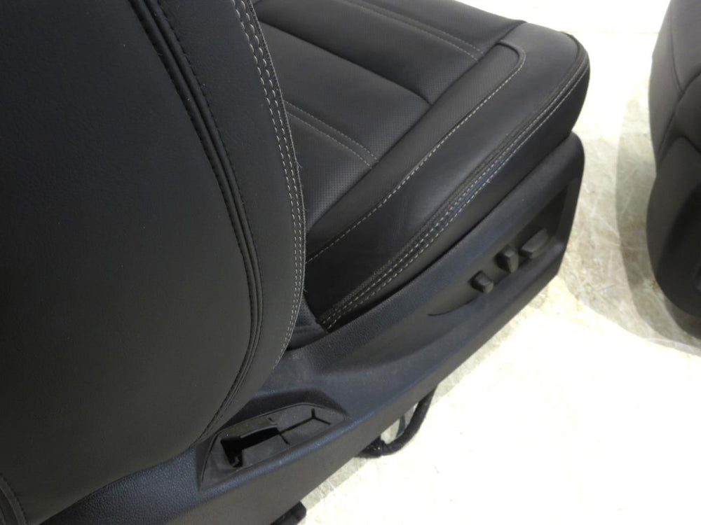 2014 - 2018 GMC Sierra Denali Seats OEM Jet Black Leather #564i | Picture # 9 | OEM Seats