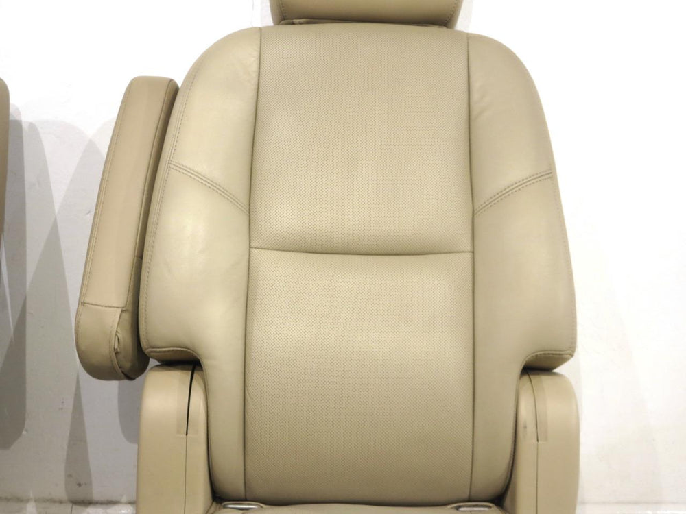 2007 - 2014 Tahoe Yukon Escalade Second Row Bucket Seats, Tan Leather #565i | Picture # 6 | OEM Seats