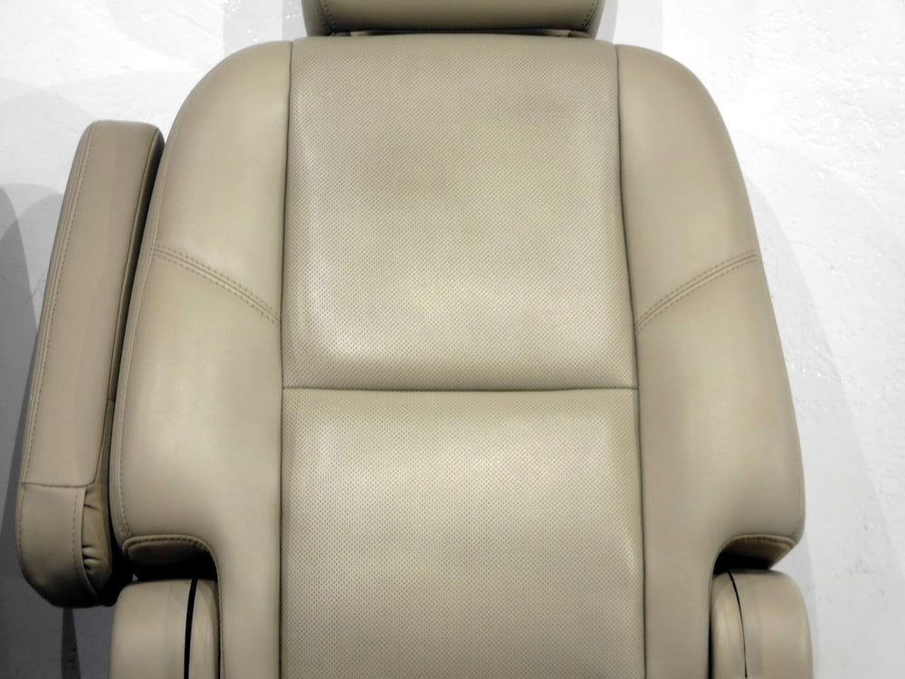 2007 - 2014 Tahoe Yukon Escalade Second Row Rear Bucket Seats, Tan Leather #566i | Picture # 6 | OEM Seats