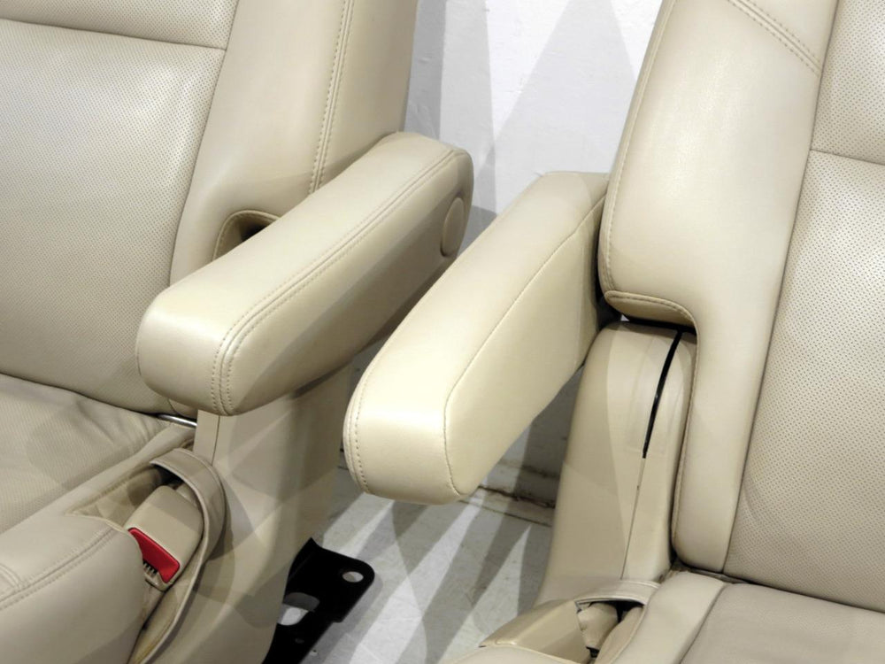 2007 - 2014 Tahoe Yukon Escalade Second Row Rear Bucket Seats, Tan Leather #566i | Picture # 8 | OEM Seats