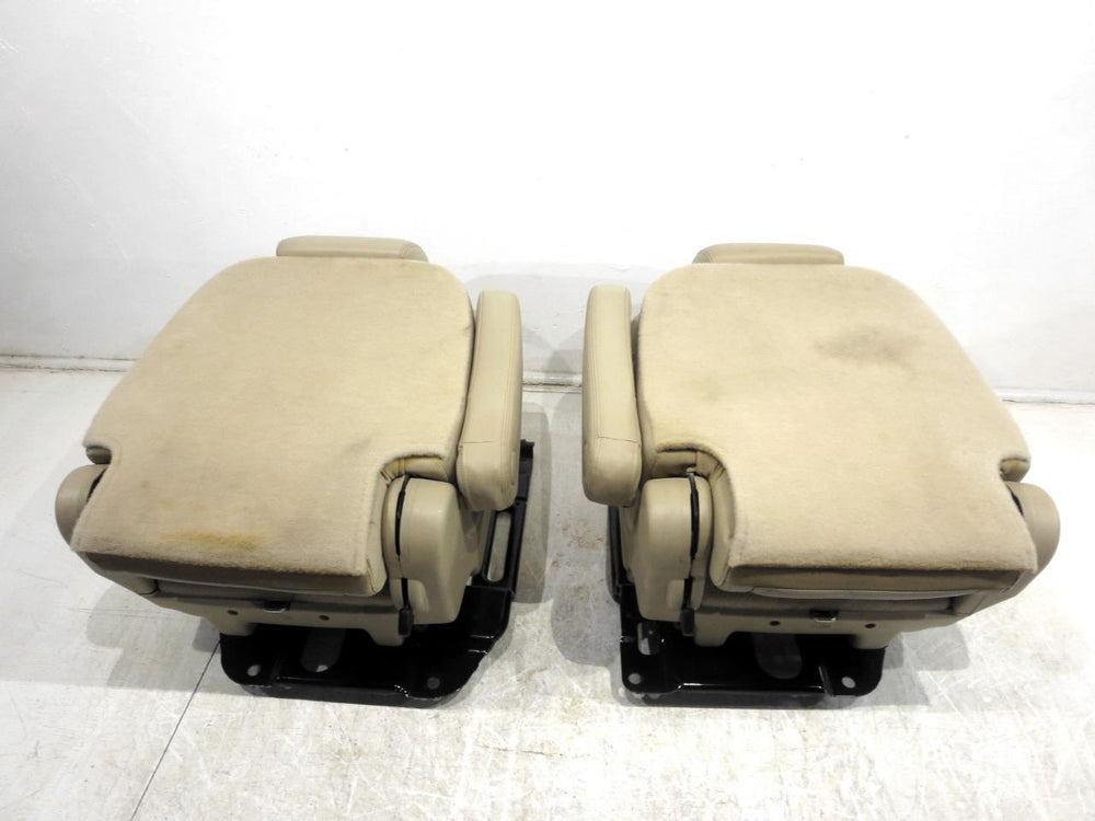 2007 - 2014 Tahoe Yukon Escalade Second Row Rear Bucket Seats, Tan Leather #566i | Picture # 14 | OEM Seats
