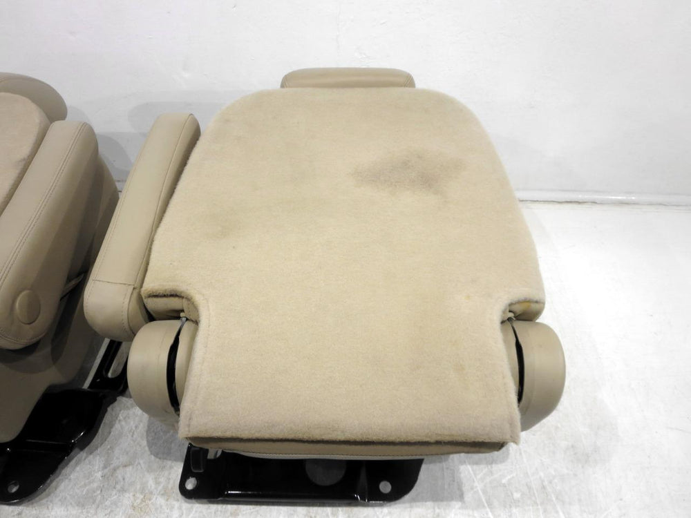 2007 - 2014 Tahoe Yukon Escalade Second Row Rear Bucket Seats, Tan Leather #566i | Picture # 16 | OEM Seats
