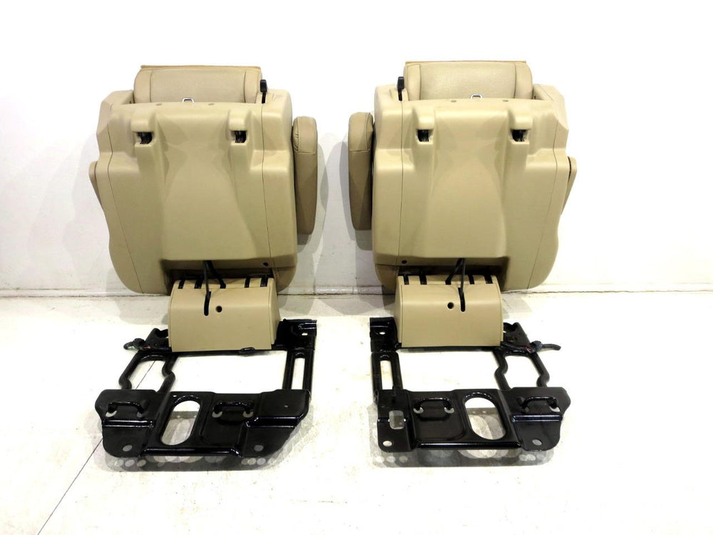 2007 - 2014 Tahoe Yukon Escalade Second Row Rear Bucket Seats, Tan Leather #566i | Picture # 18 | OEM Seats