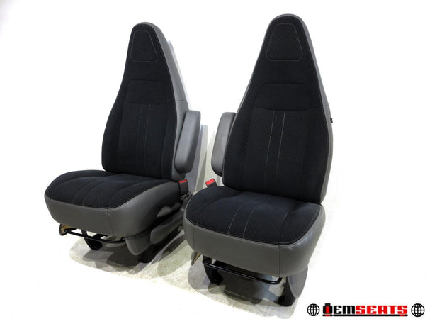 2000 - 2021 Chevy Express Gmc Savana Van Front Cloth Seats