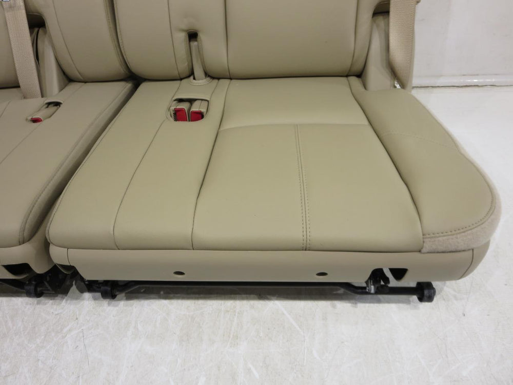 2007 - 2014 Chevy Tahoe Suburban 3rd Row Seat Tan Leather #592i | Picture # 4 | OEM Seats