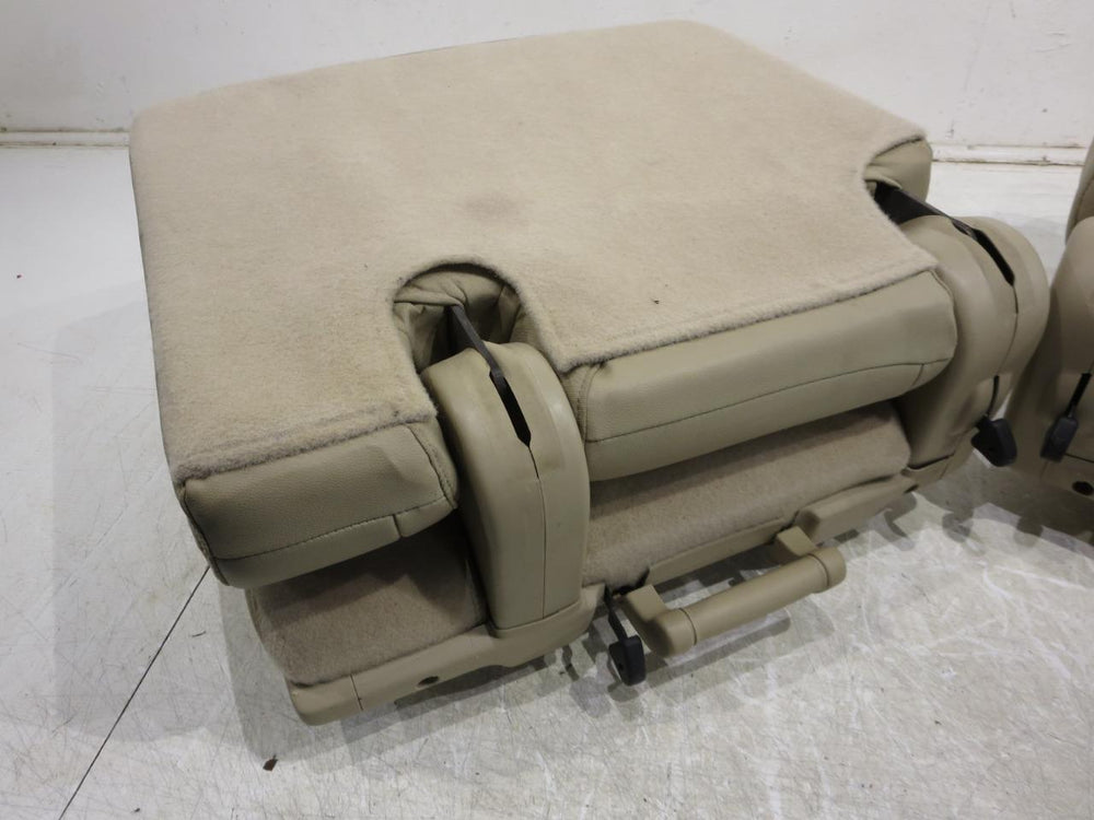 2007 - 2014 Chevy Tahoe Suburban 3rd Row Seat Tan Leather #592i | Picture # 9 | OEM Seats