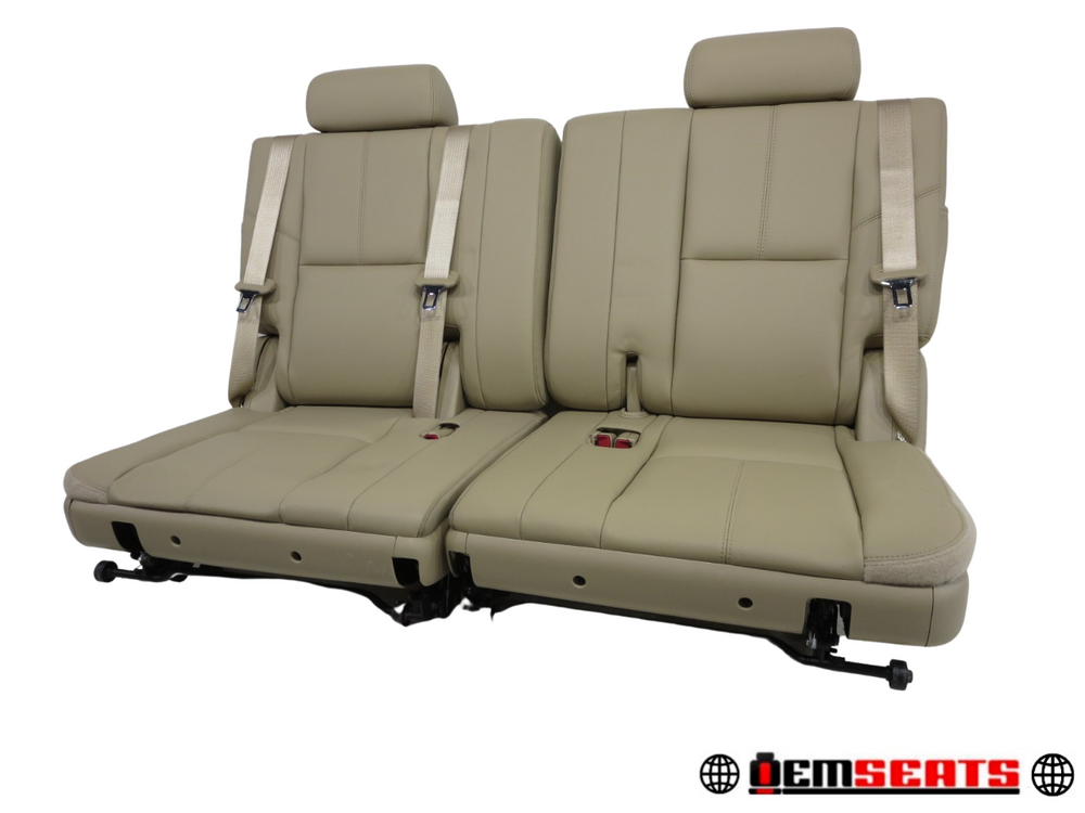 2007 - 2014 Chevy Tahoe Suburban 3rd Row Seat Tan Leather #592i | Picture # 1 | OEM Seats