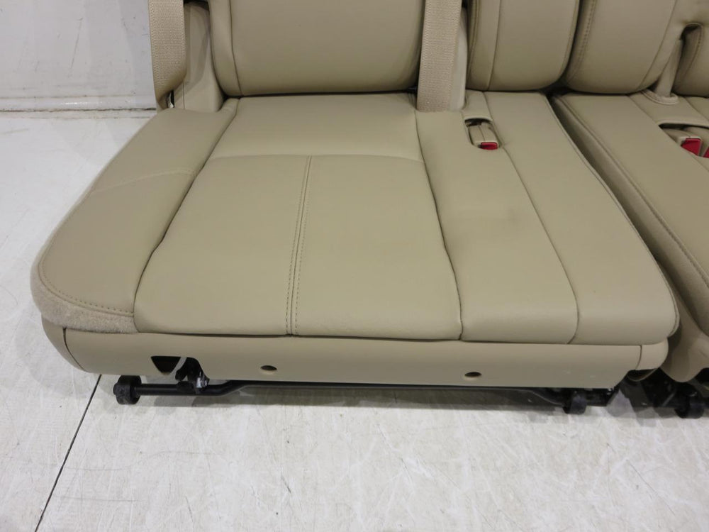 2007 - 2014 Tahoe Yukon Escalade 3rd Row Seats, Tan leather #592i | Picture # 3 | OEM Seats