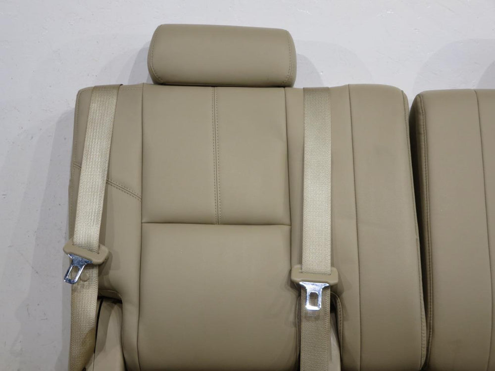 2007 - 2014 Chevy Tahoe Suburban 3rd Row Seat Tan Leather #593I | Picture # 3 | OEM Seats