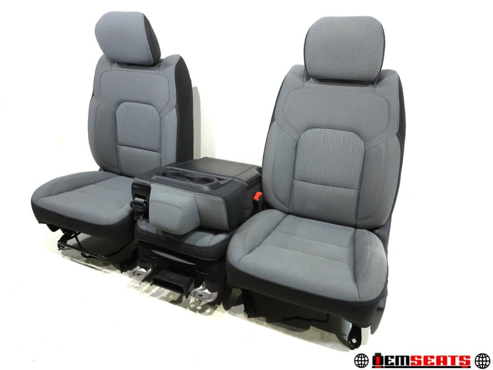 2019 - 2024 Dodge Ram Seats 1500 Oem Gray Cloth Powered #595i | Picture # 1 | OEM Seats
