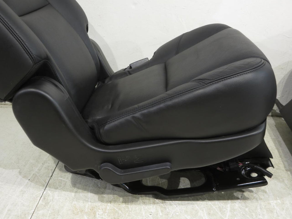 2007 - 2014 Cadillac Escalade Tahoe Rear Bucket Seats Black Leather #606I | Picture # 9 | OEM Seats