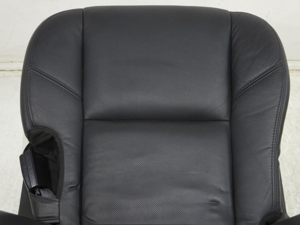 2007 - 2014 Cadillac Escalade Tahoe Rear Bucket Seats Black Leather #606I | Picture # 11 | OEM Seats