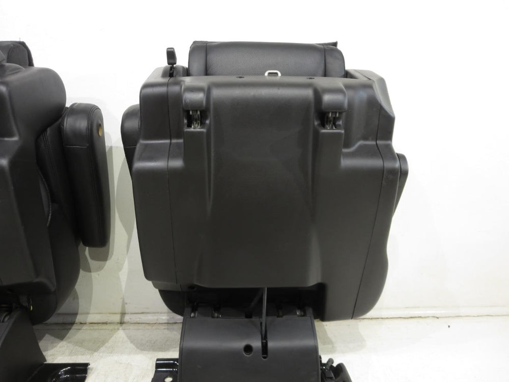 2007 - 2014 Cadillac Escalade Tahoe Rear Bucket Seats Black Leather #606I | Picture # 22 | OEM Seats