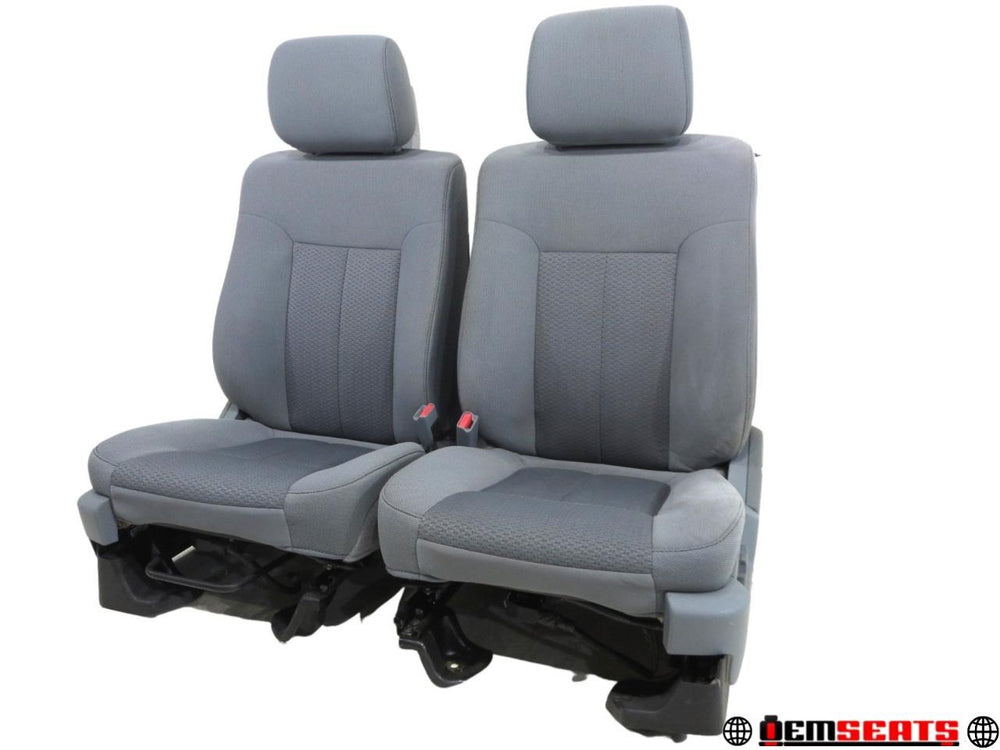 2009 - 2014 Ford F150 Seats Gray Cloth Powered | Picture # 1 | OEM Seats