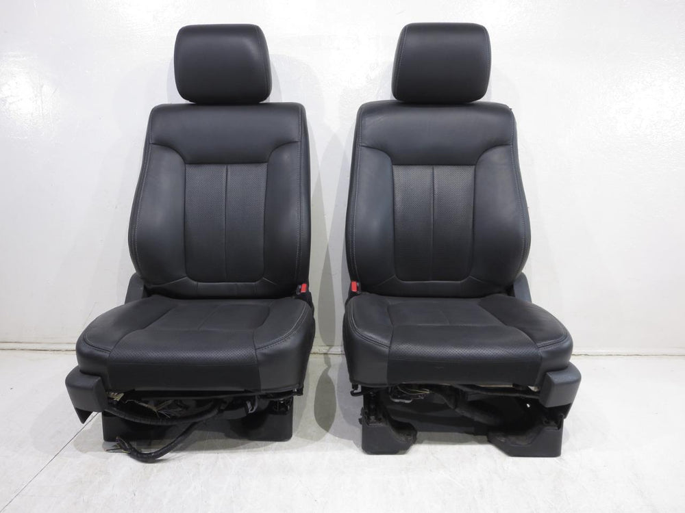 2009 - 2014 Ford F150 Front Seats Black Leather A/C Cooled & Heated #618i | Picture # 23 | OEM Seats