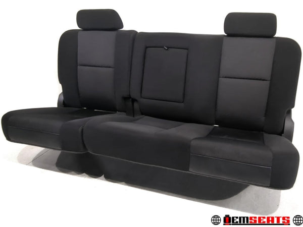 Black Chevy Silverado Crew Cab Rear Seat