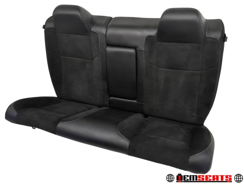 2007 - 2023 Dodge Challenger Rear Seat Leather Suede Black #629i | Picture # 1 | OEM Seats