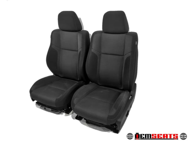 Black cloth Dodge Charger Seats