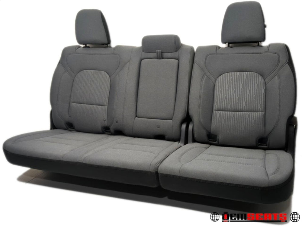 2019 - 2024 Ram 1500 Crew Cab Rear Seats Gray Cloth #644i | Picture # 1 | OEM Seats