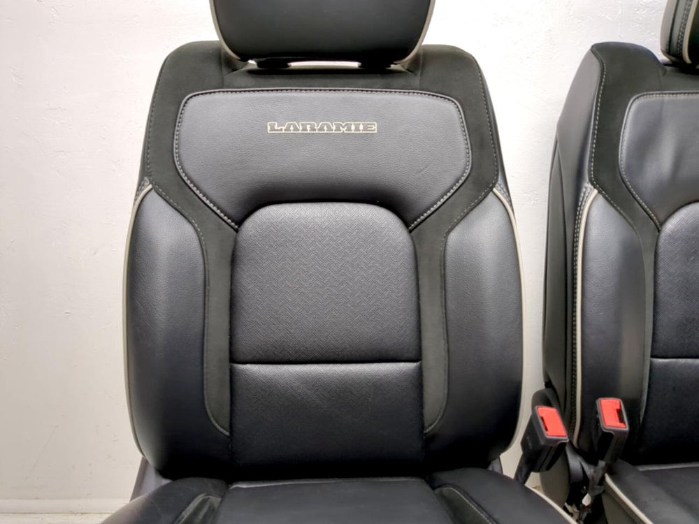 Dodge Ram Laramie 1500 Crew Oem Black Leather Front Seats 2019 2020 2021 2022 2023 | Picture # 11 | OEM Seats