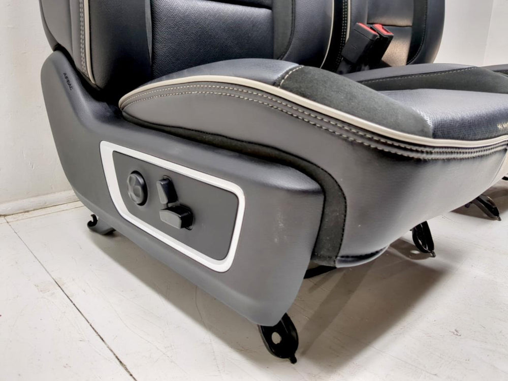 Dodge Ram Laramie 1500 Crew Oem Black Leather Front Seats 2019 2020 2021 2022 2023 | Picture # 5 | OEM Seats