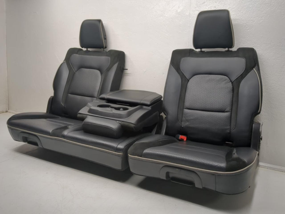 Dodge Ram Laramie 1500 Crew Oem Black Leather Front Seats 2019 2020 2021 2022 2023 | Picture # 23 | OEM Seats