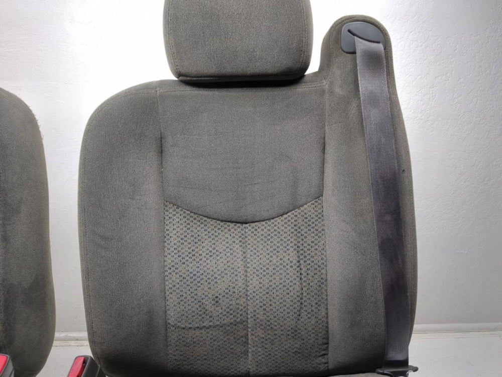 Gm Silverado Tahoe Suburban Charcoal Cloth Front Seats 2000 2003 2004 2005 2006 | Picture # 6 | OEM Seats