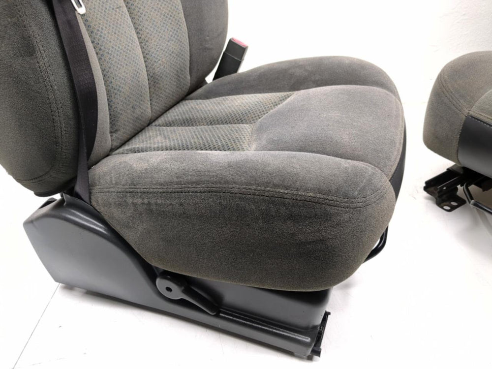 Gm Silverado Tahoe Suburban Charcoal Cloth Front Seats 2000 2003 2004 2005 2006 | Picture # 7 | OEM Seats
