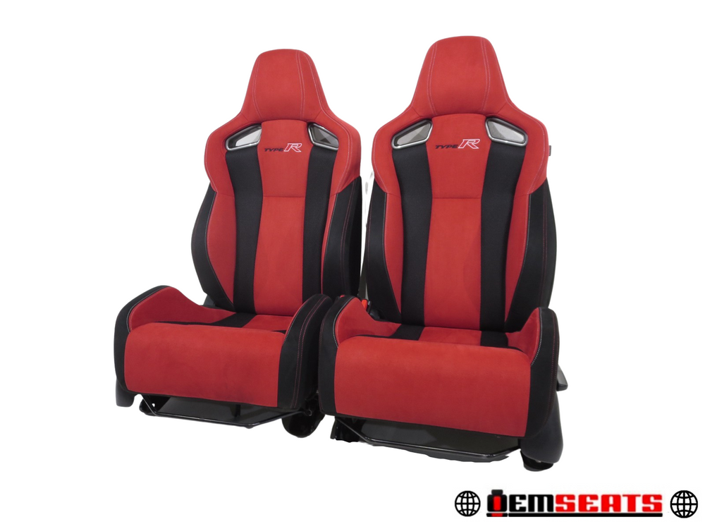 2016 - 2021 Honda Civic Type R Front Seats Black & Red #2621 | Picture # 1 | OEM Seats
