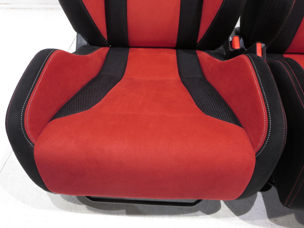 Honda Civic FK8 Type R OEM Red Black Suede Seats 2016 2017 2018 2019 2020 2021 | Picture # 6 | OEM Seats