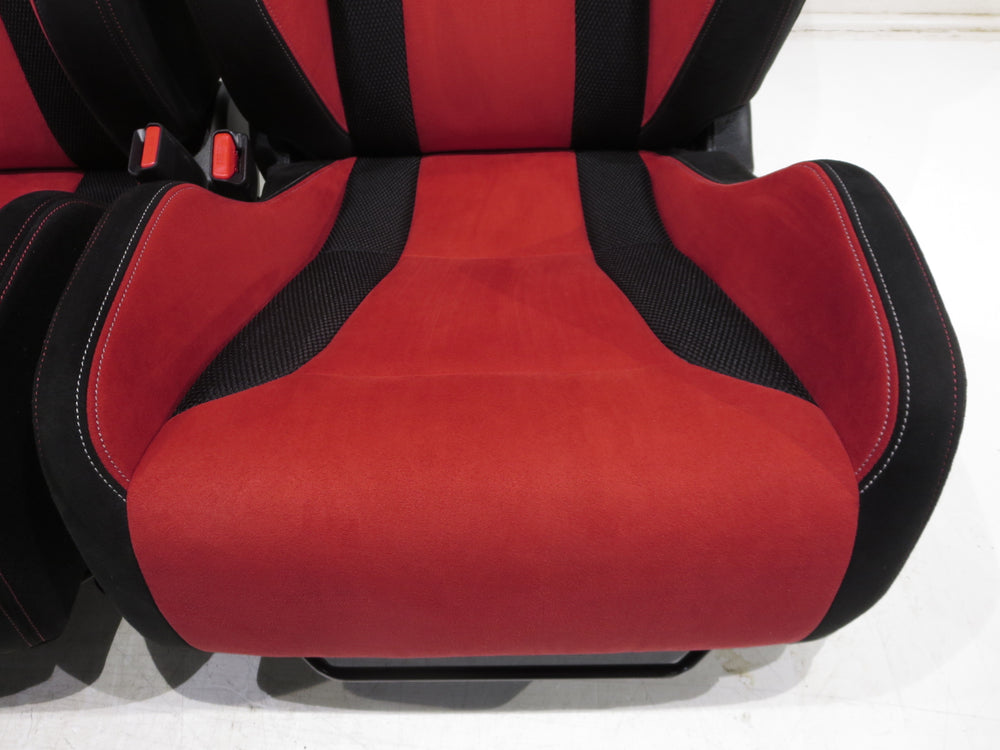 Honda Civic FK8 Type R OEM Red Black Suede Seats 2016 2017 2018 2019 2020 2021 | Picture # 7 | OEM Seats
