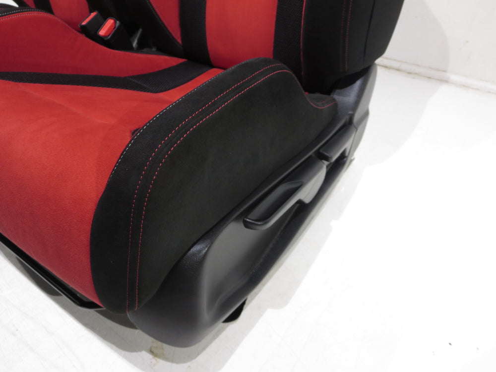 Honda Civic FK8 Type R OEM Red Black Suede Seats 2016 2017 2018 2019 2020 2021 | Picture # 11 | OEM Seats